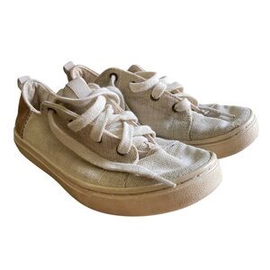 Toms Tan Canvas Sneakers with Rubber Sole